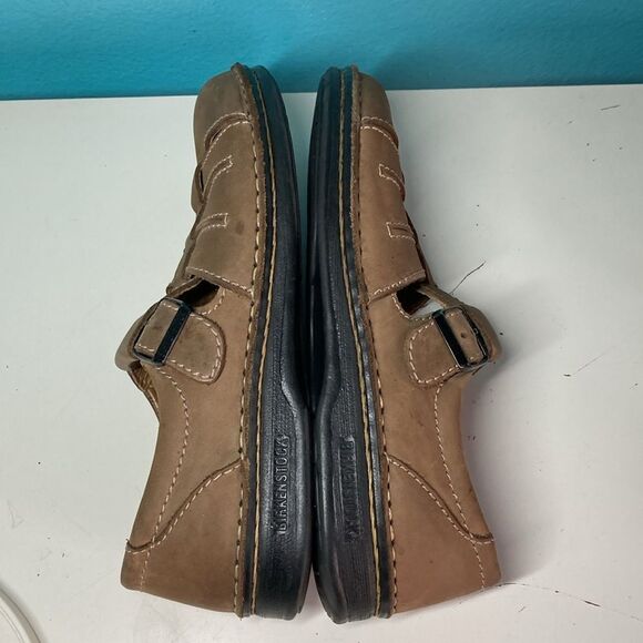 Birkenstock Footprints Classic Fisherman Sandal 41 Men 8 Women 10 Brown Leather main image 6